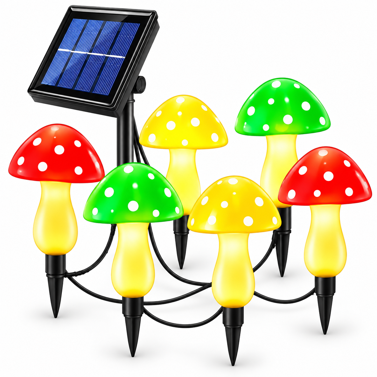 Ndriçues Solar Dekorativ "Kërpudhat Magjike" për Kopsht