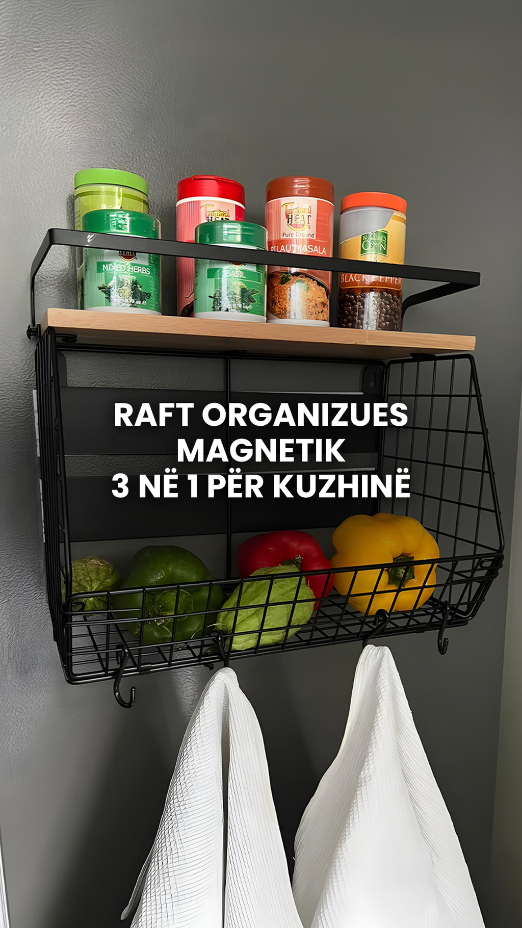 Organizues Magnetik për Kuzhinë – 3 në 1