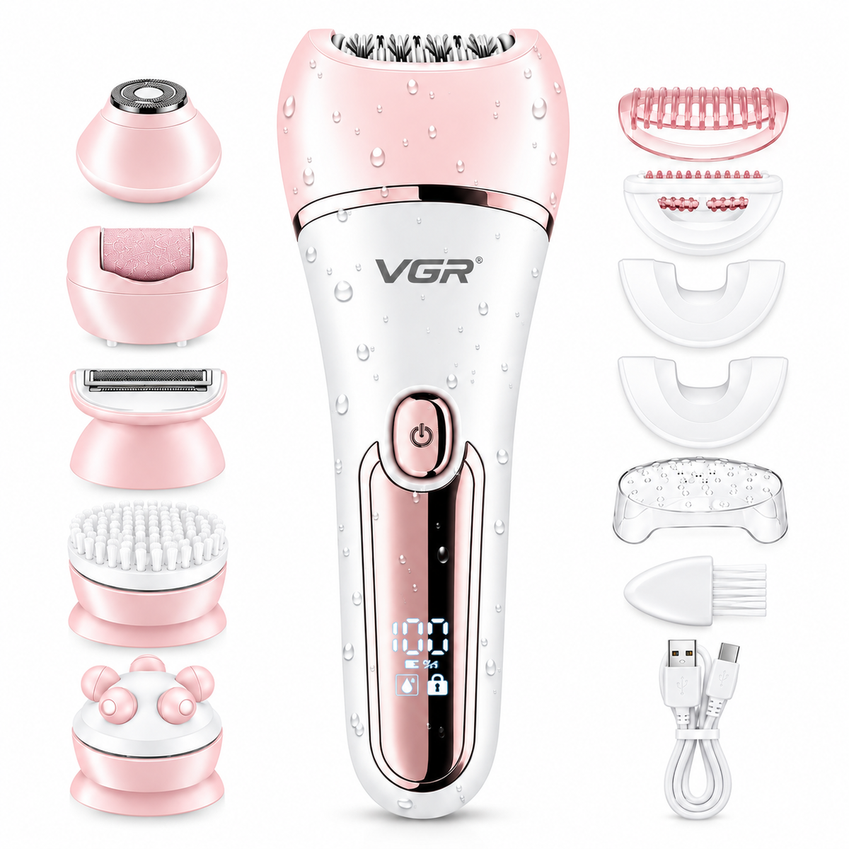 Epilator set 6 ne 1 VGR V-733