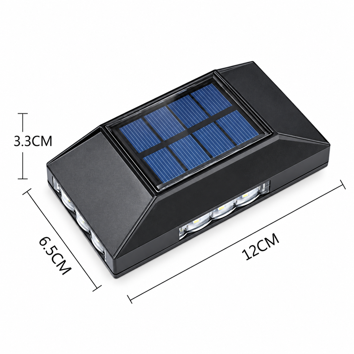 Ndriçues Solar Dekorativ Murale 4D (Set 2 Cope)