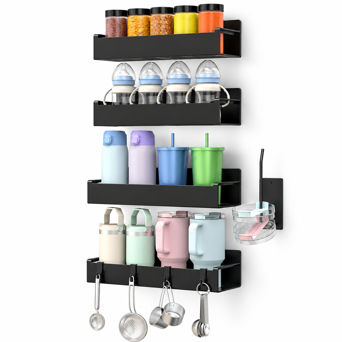 Set 4 mini rafte me magnet per firgorifer