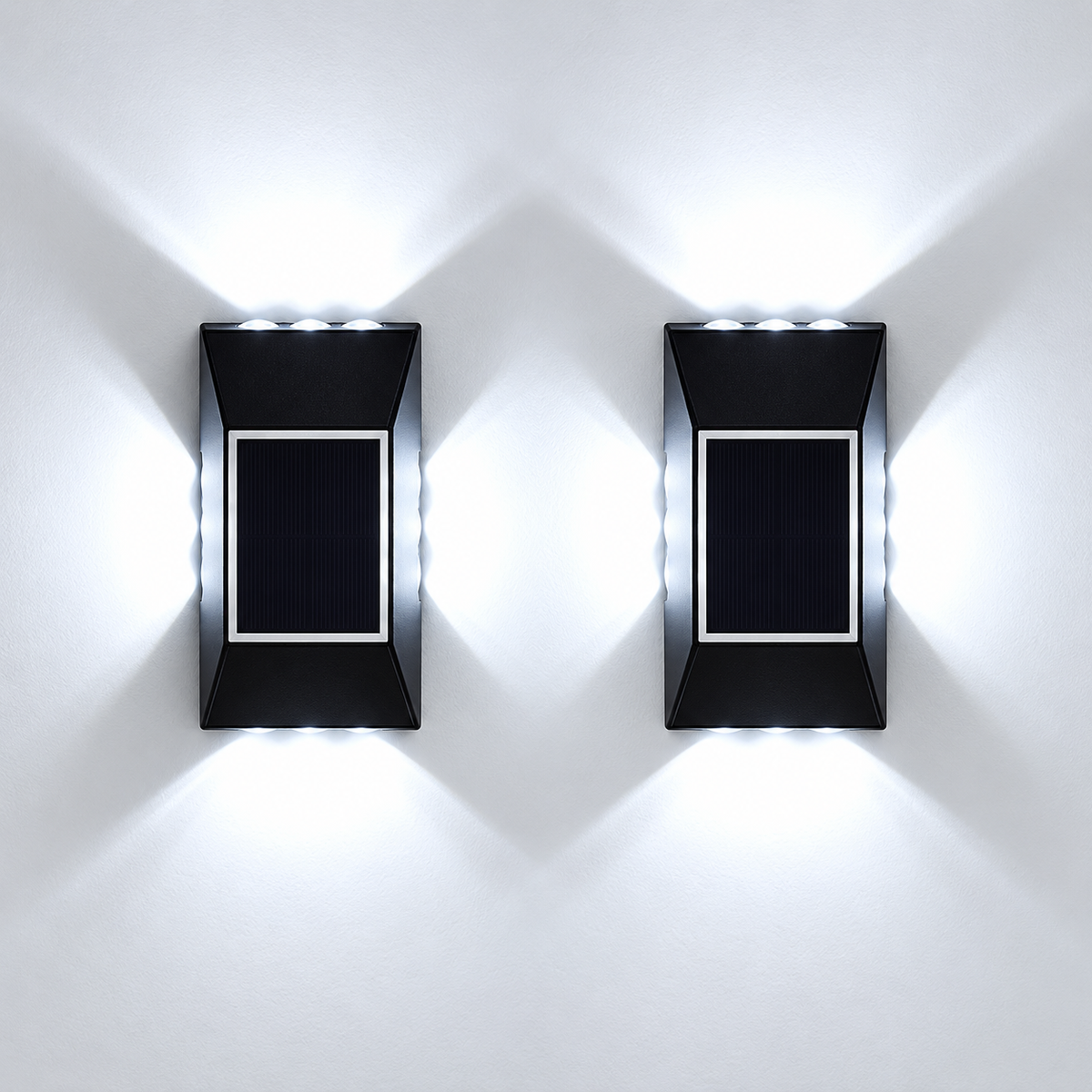 Ndriçues Solar Dekorativ Murale 4D (Set 2 Cope)