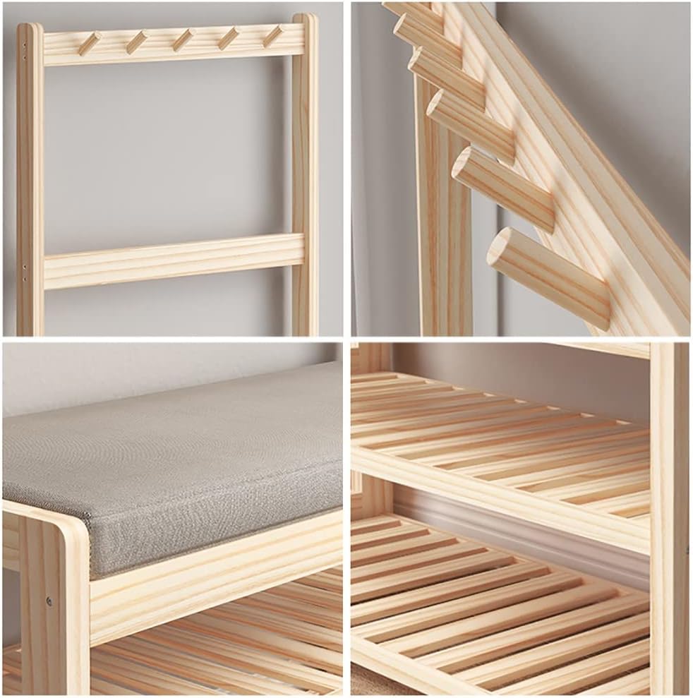 Raft për rroba me stol