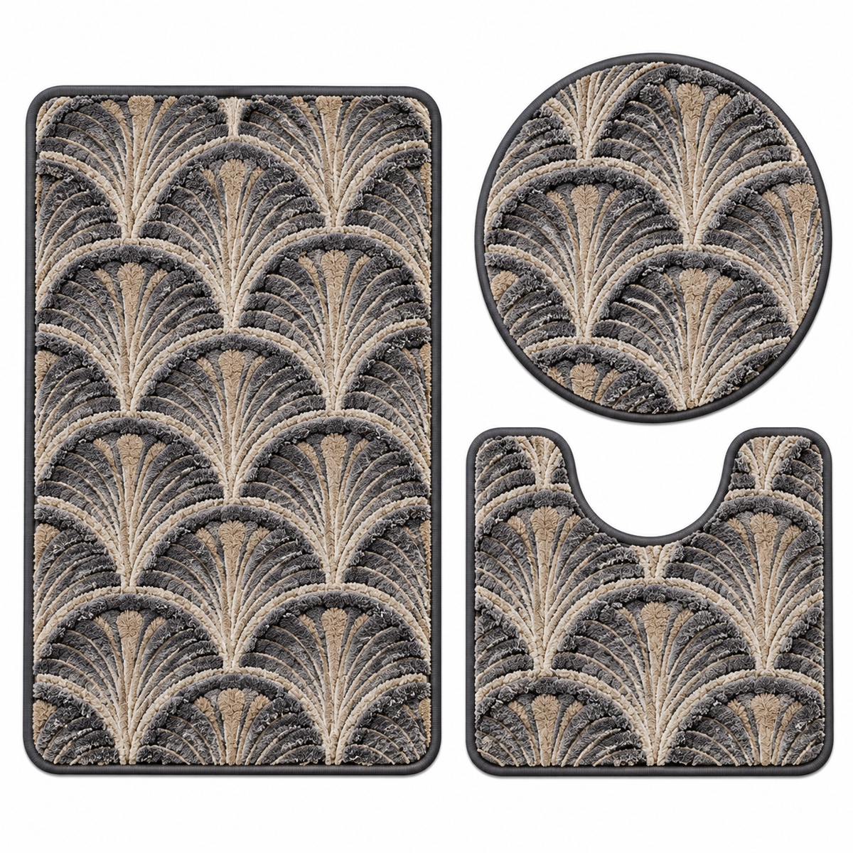 Set me 3 rrugica per tualet 50x80cm