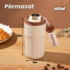 Termus termik me kapak hermetik për kafe