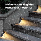 Ndriçues me panel diellor dhe sensor për shkallët