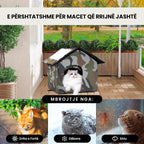 Strehë termike dhe e palosshme për mace