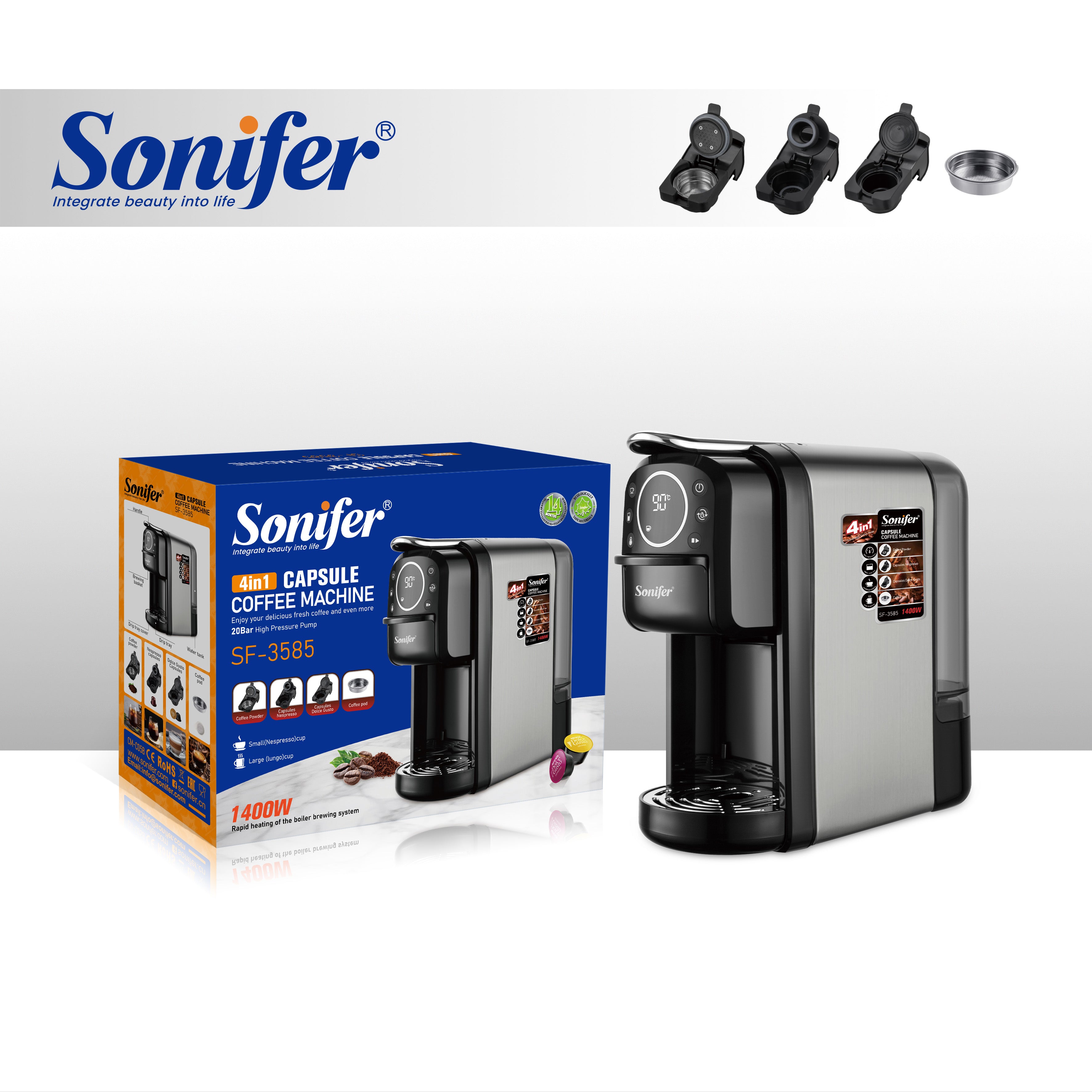 Ekspres Kafeje Sonifer 4në1 me 32 Kapsula DolceGusto Dhuratë