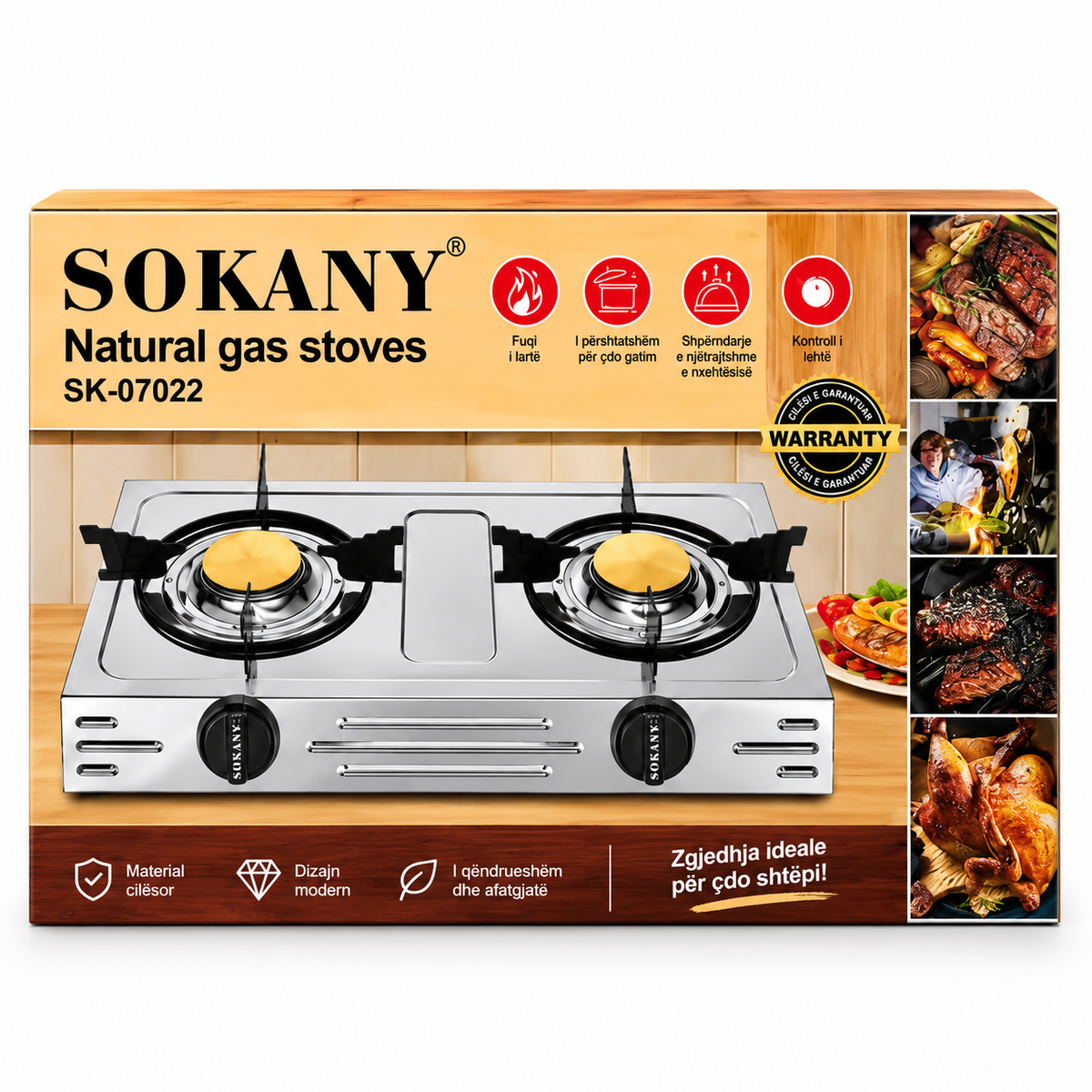 Sobe gazi me dy vatra Sokany SK-07022