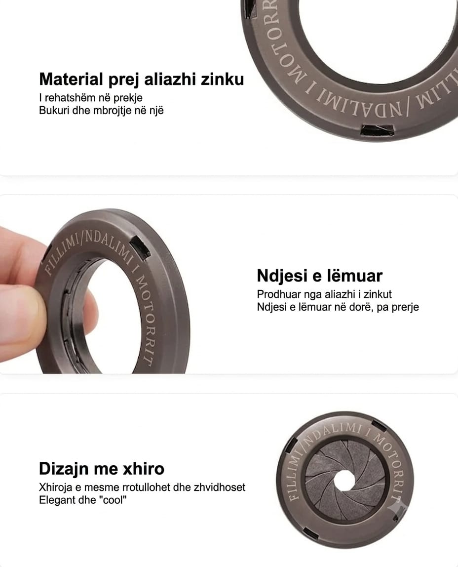 Cover metalik per butoni Start/Stop
