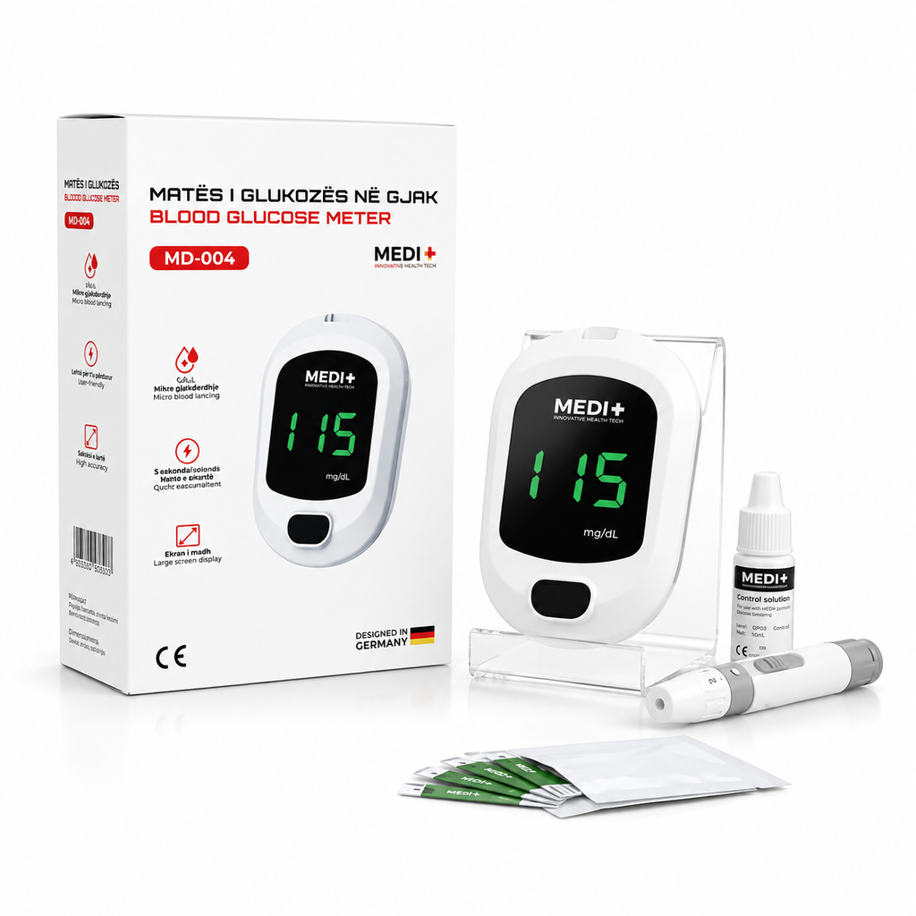 Aparat per matjen e glukozes ne gjak (aparati i diabetit)Medi+