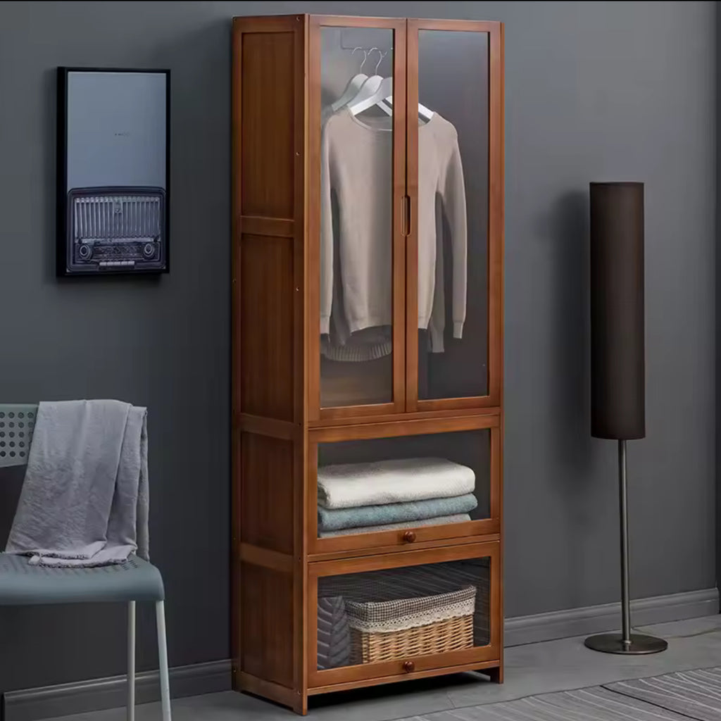 Dollap druri për shtëpi me xham akrilik