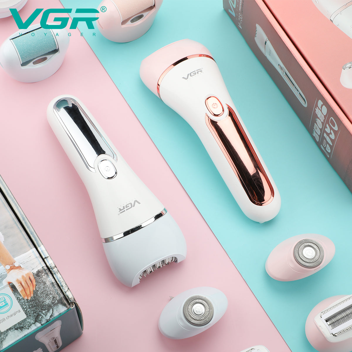 Epilator set 6ne1 VGR V-733