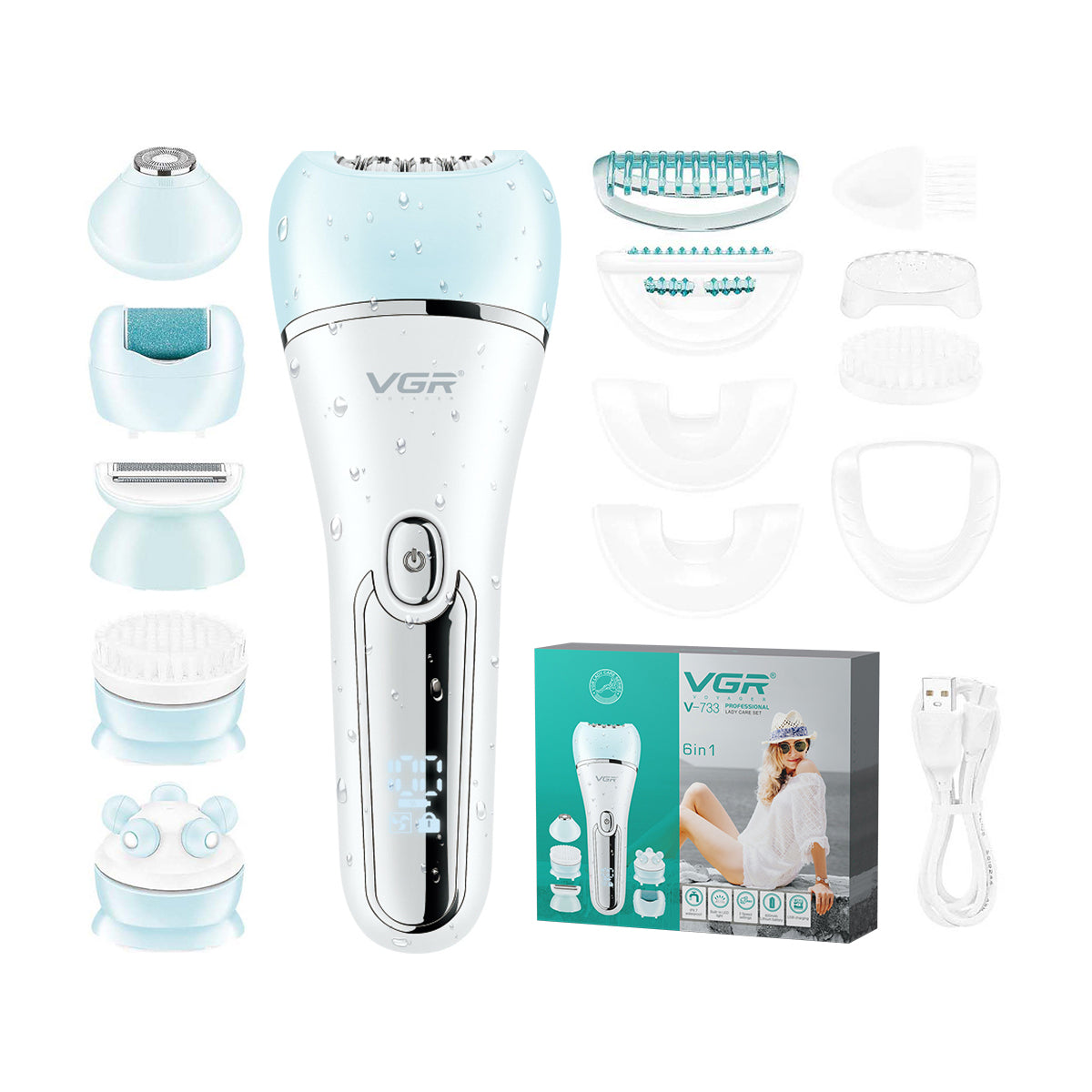 Epilator set 6ne1 VGR V-733