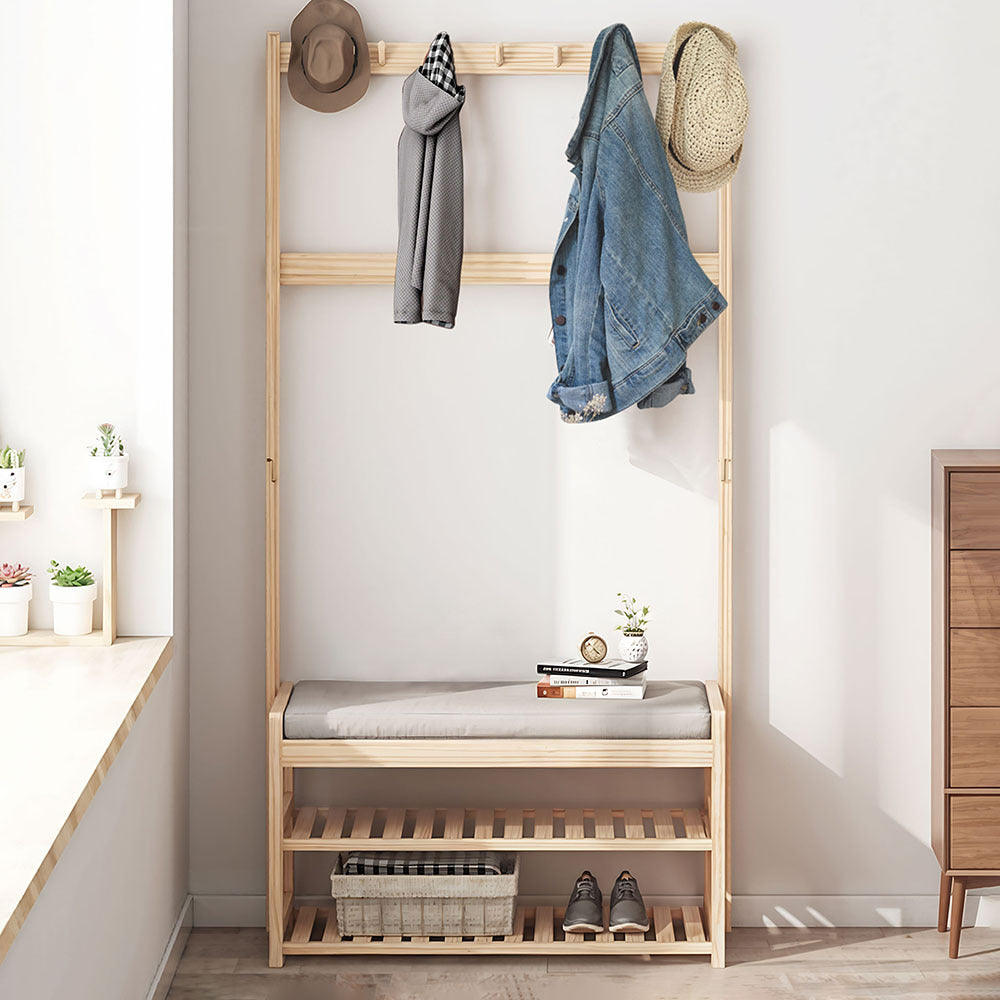 Raft për rroba me stol