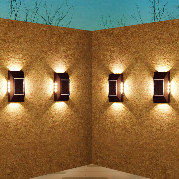 Ndriçues Solar Dekorativ Murale 4D (Set 2 Cope)