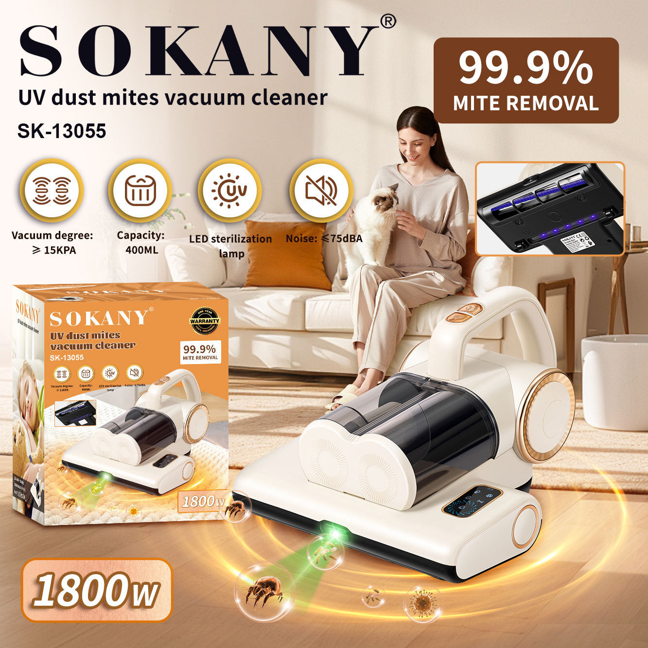 Fshesë Elektrike UV Sokany SK-13055 1800W