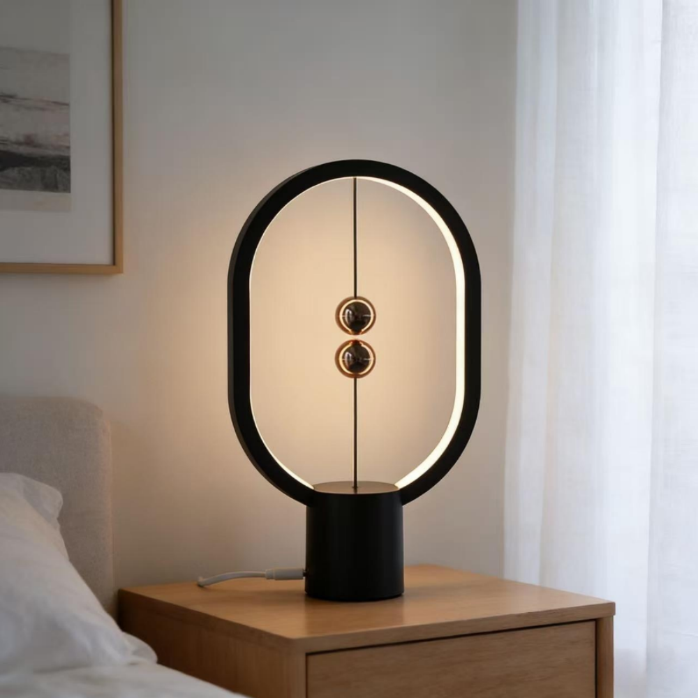 Llambë Magnetike Minimaliste – Ndriçim LED Artistik