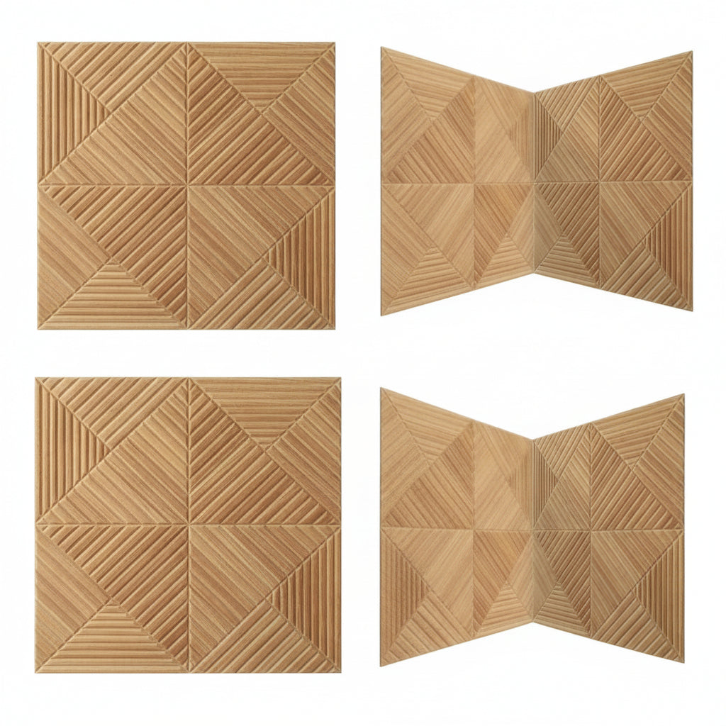 Panele dekorative per mur 60x60x1cm (set 2 cope)