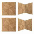 Panele dekorative per mur 60x60x1cm (set 2 cope)