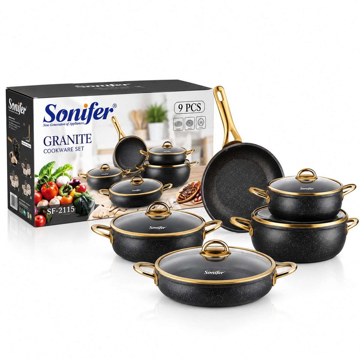 Set 5 ene gatimi alumini Sonifer