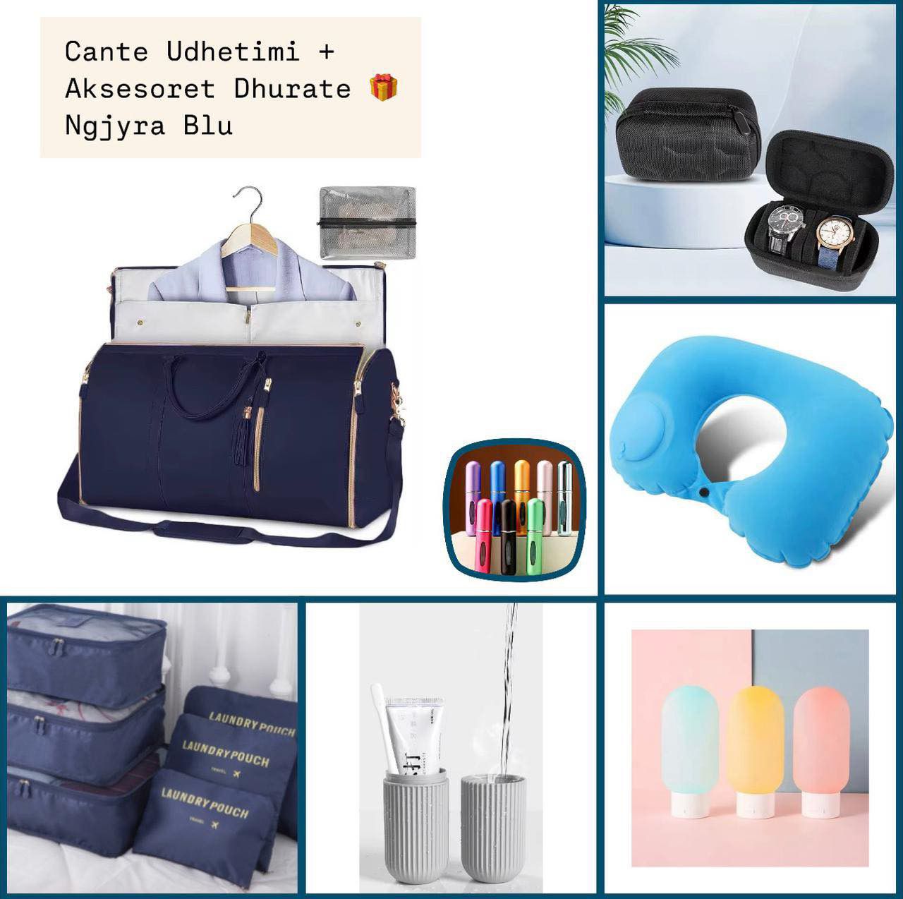 Set Cante udhetimi + 8 dhurata