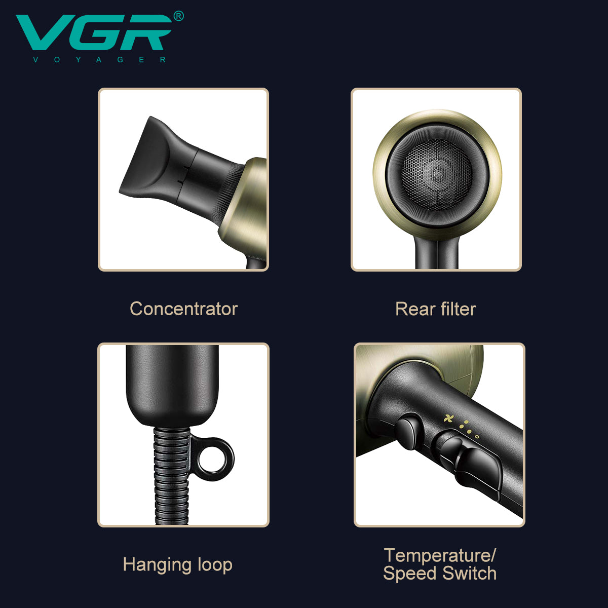Tharse flokësh VGR V-453