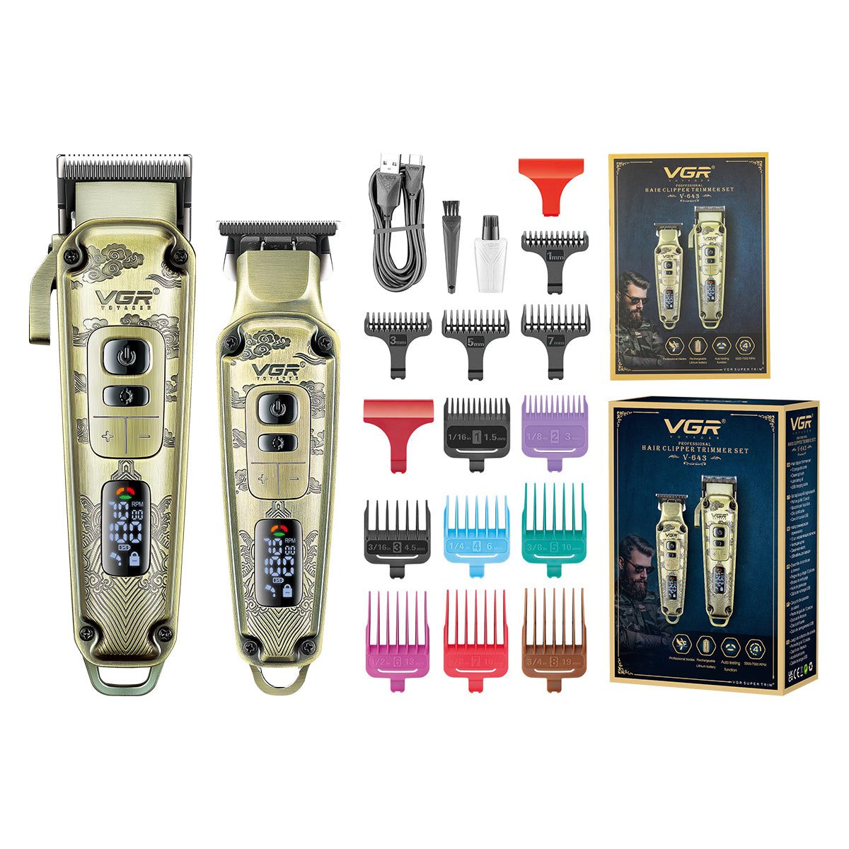 Seti Profesional VGR V-643 (Premium Gold)