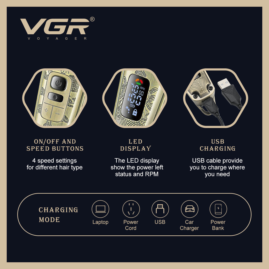 Seti Profesional VGR V-643 (Premium Gold)