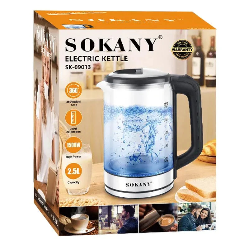 Ibrik qelqi elektrik Sokany