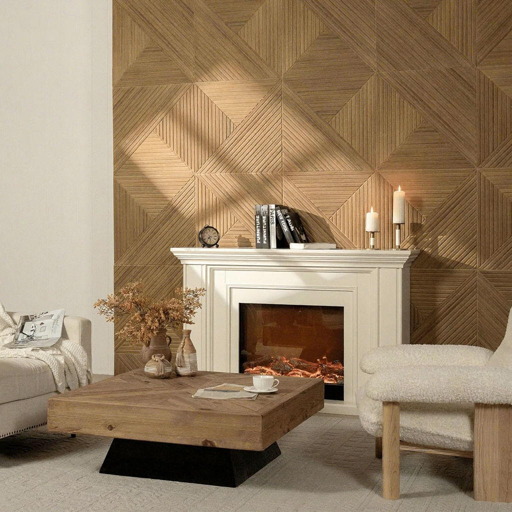 Panele dekorative per mur 60x60x1cm (set 2 cope)