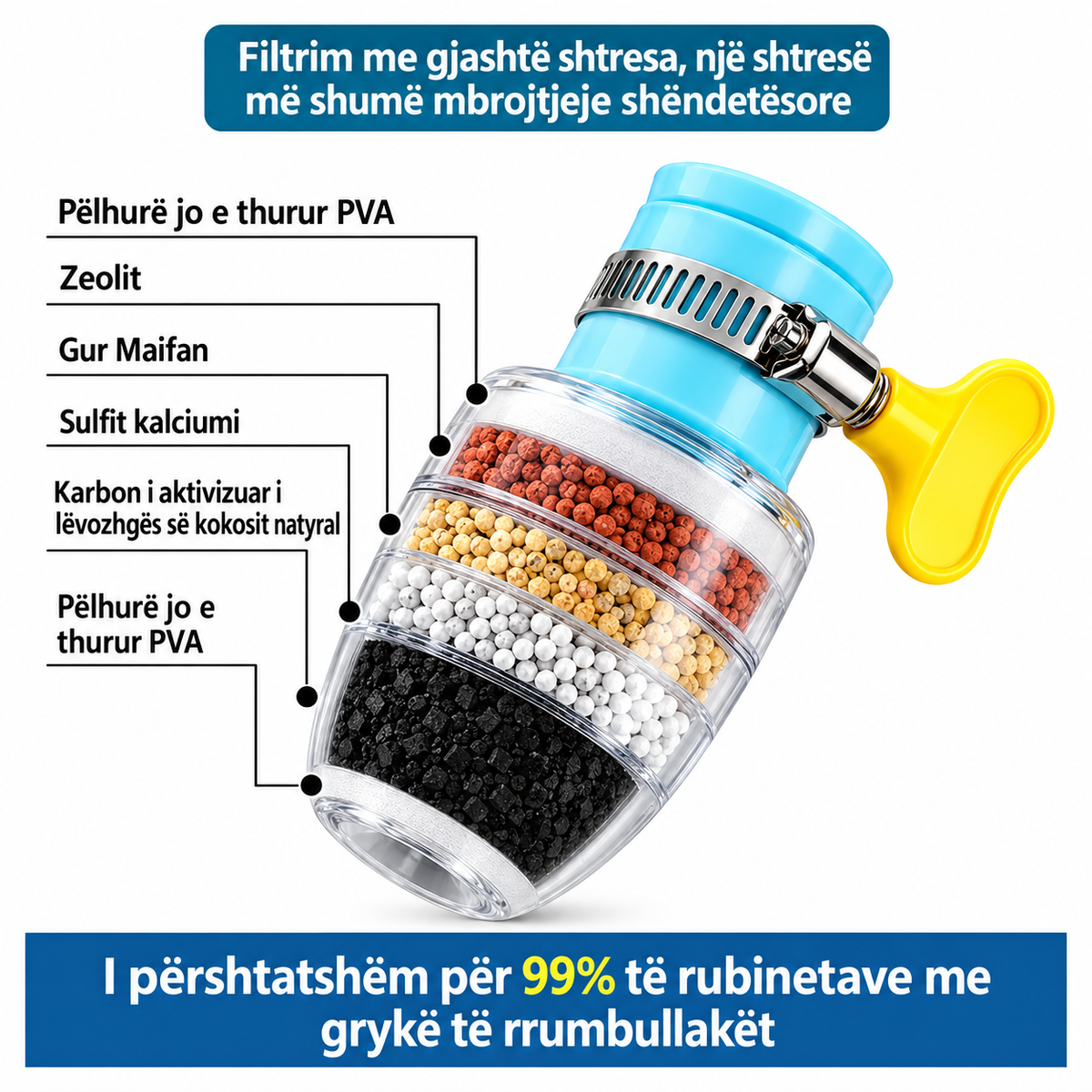 Koke rubineti me filter