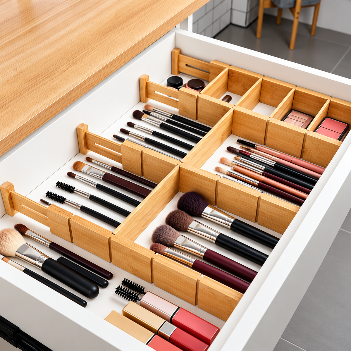 Sistem organizues bamboo per sirtare