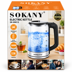 Ibrik qelqi elektrik Sokany
