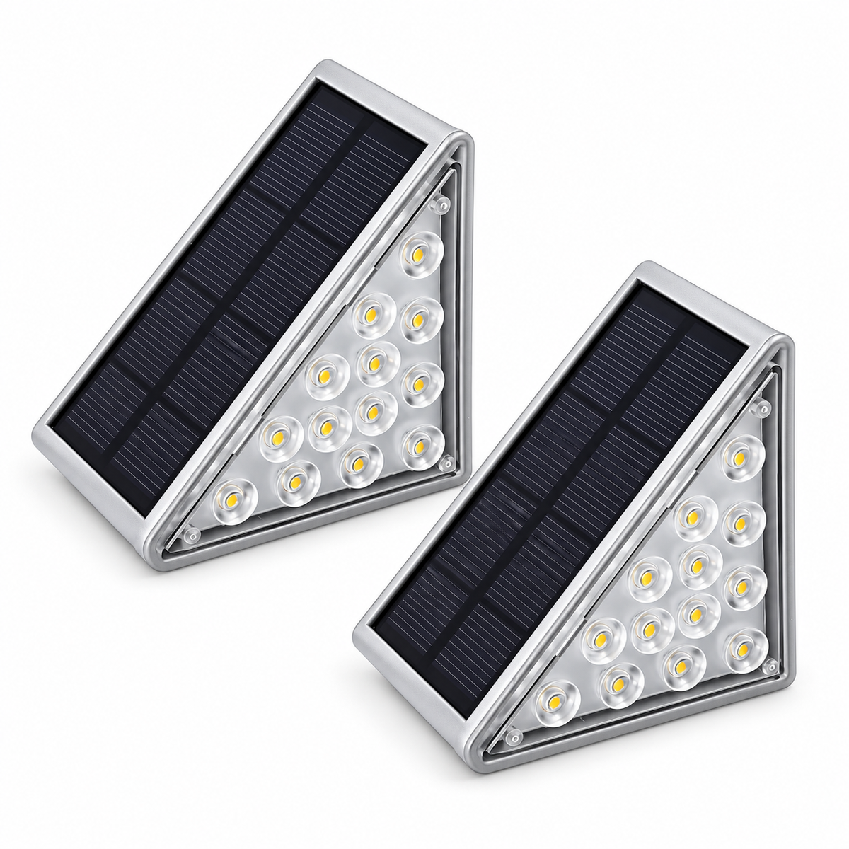 Ndriçues me panel diellor dhe sensor për shkallët