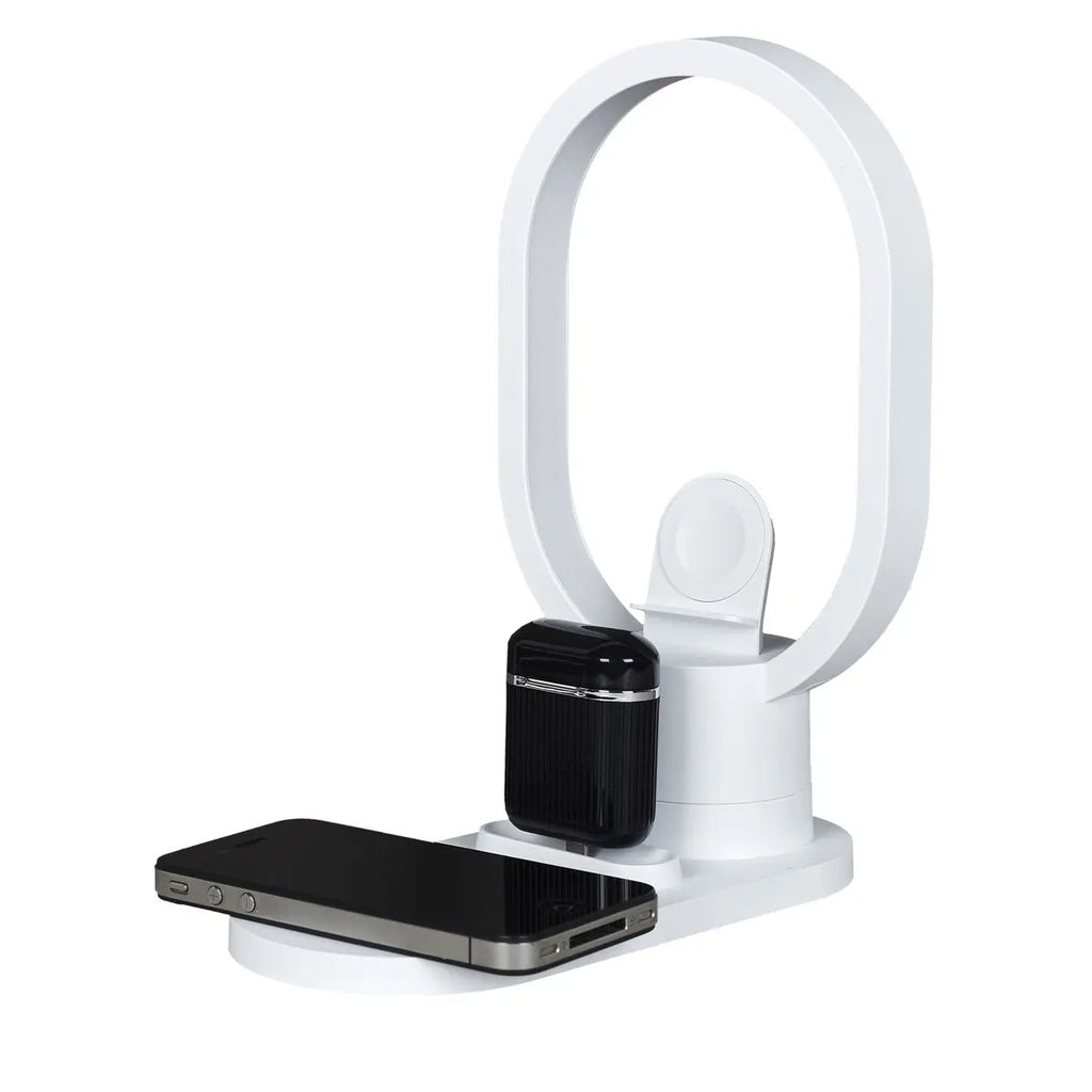 Stacion karikimi wireless me llambë LED