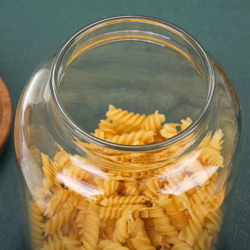 Vazo Qelqi Premium me Kapak Druri – Organizim Elegant dhe Hermetik