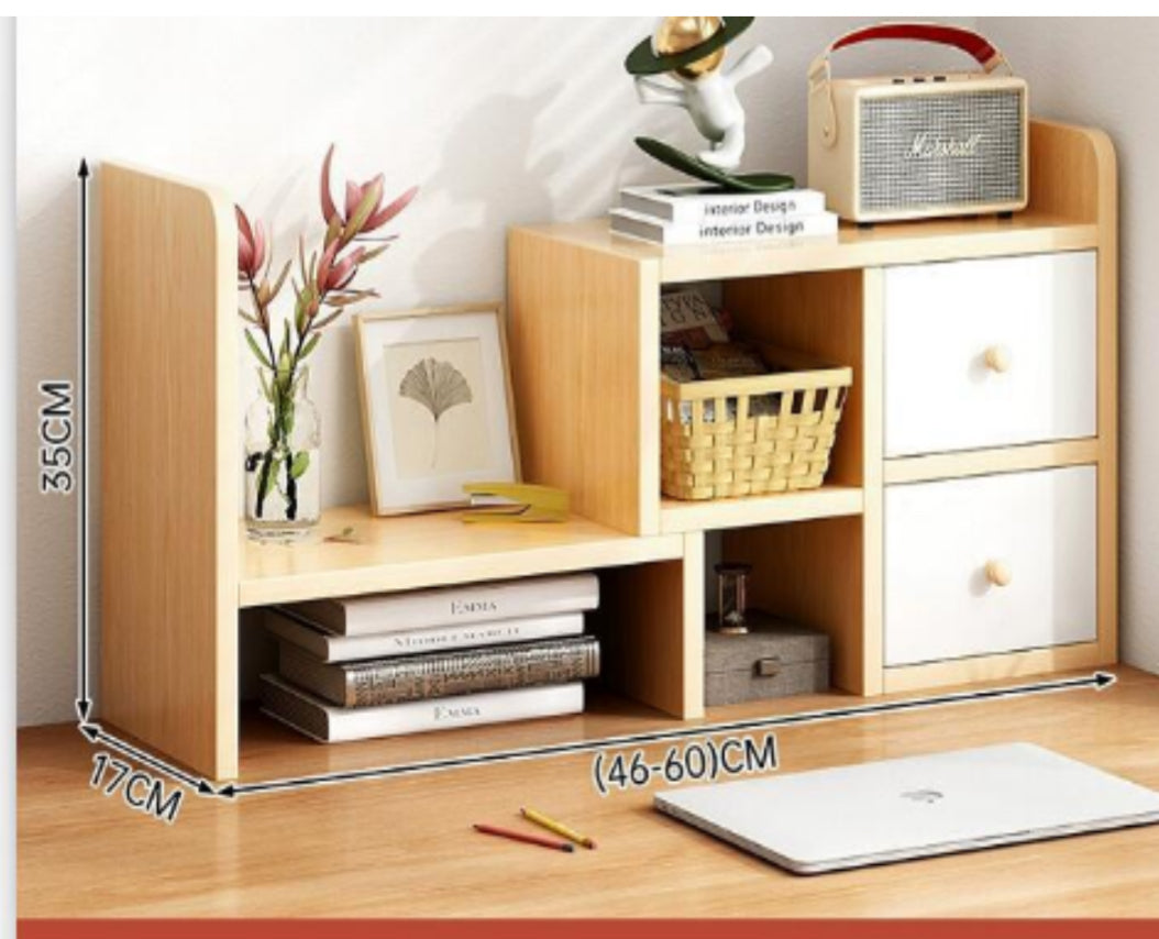 Mini Raft Organizues Tavoline me 2 Sirtar