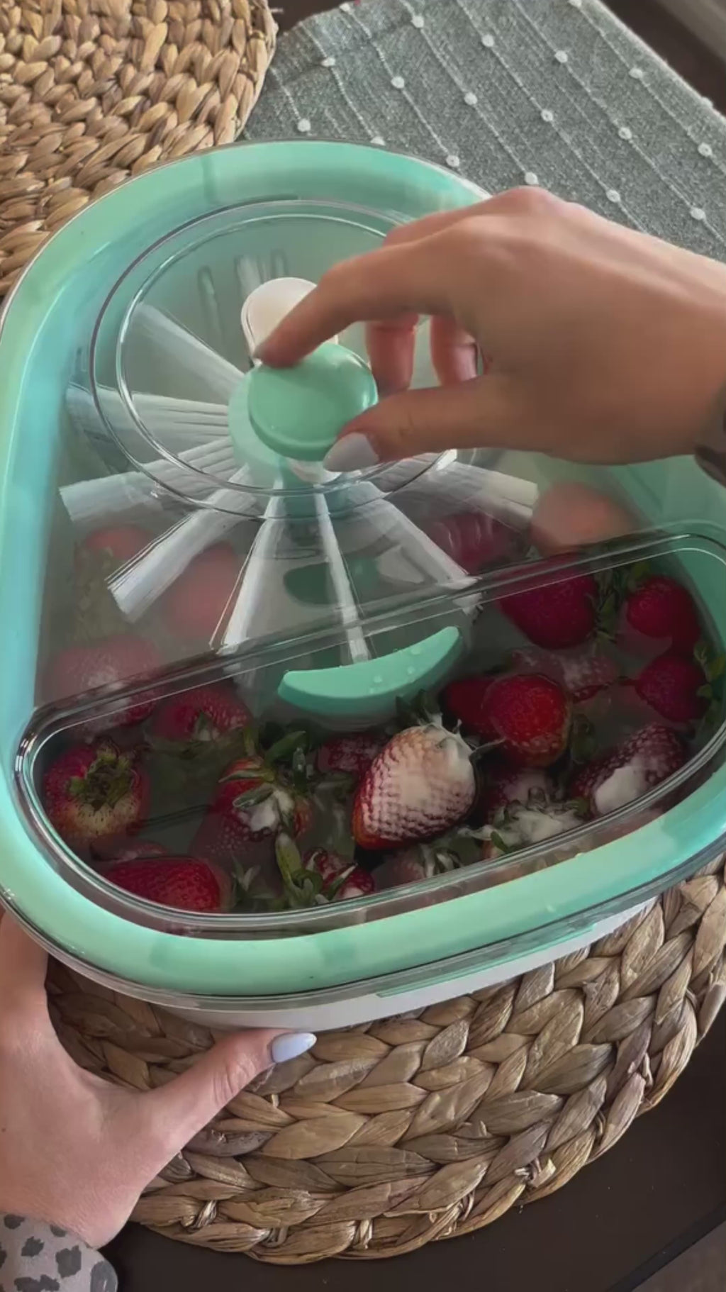 Shporte Pastrimi Fruta Perime