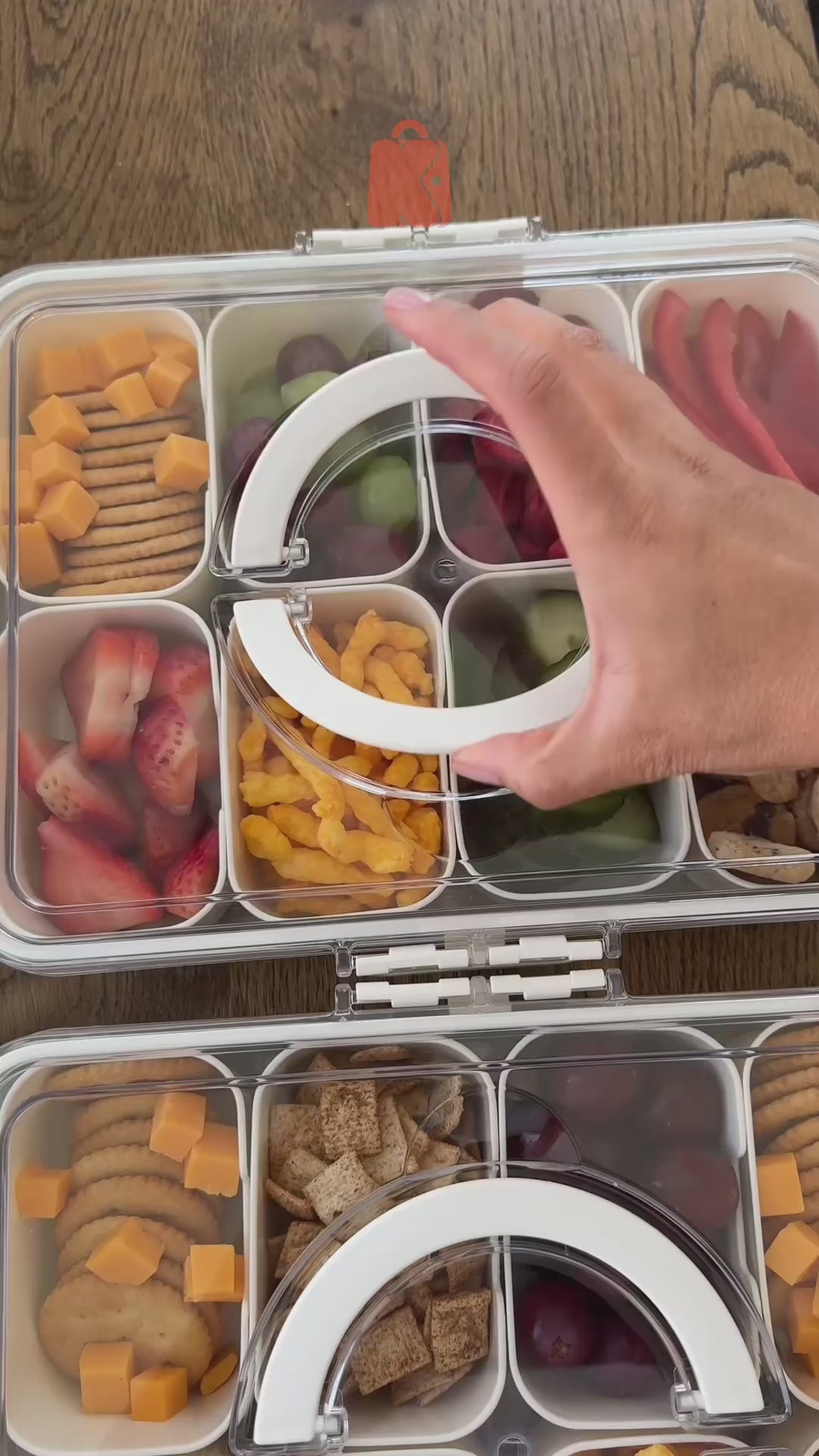 Snack Box me 8 Ndarje dhe Mbyllje Hermetike