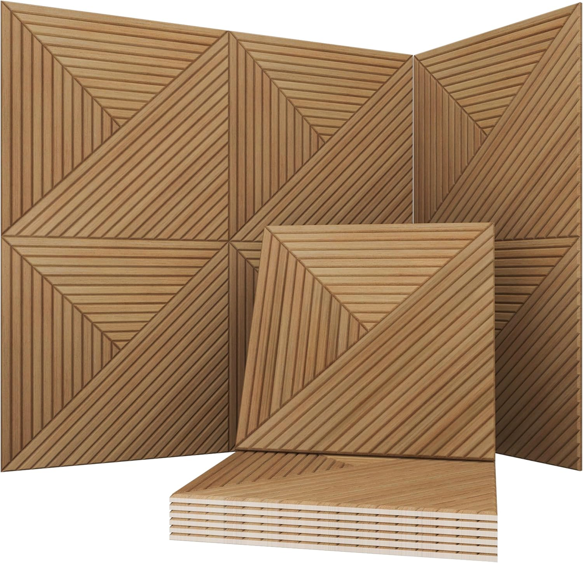 Panele dekorative per mur 60x60x1cm (set 2 cope)