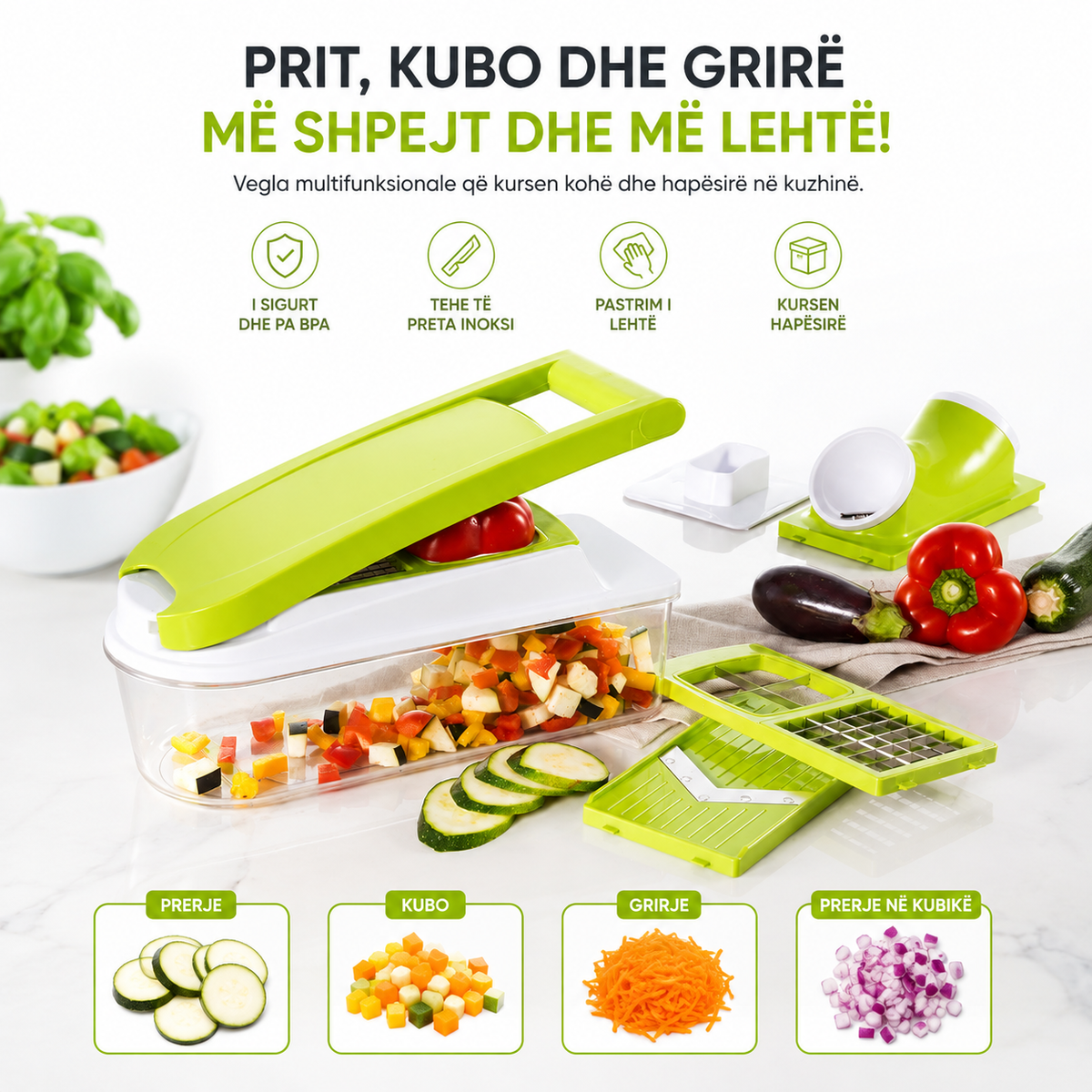 Grirese multifunksionale (krisje e vogel tek tasi plastik)