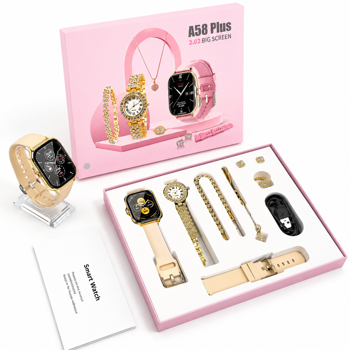 Set ore smart + aksesore per femra