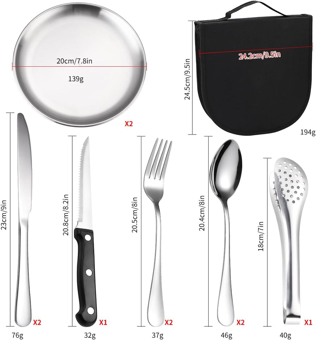 Set me servise per kamping (per 2 persona)